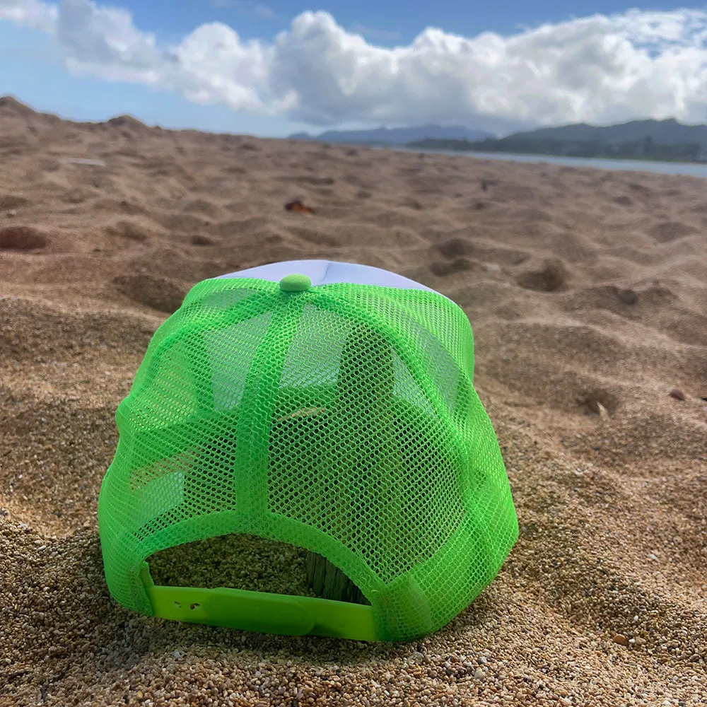 1980's Neon Green Trucker Hat