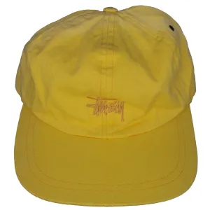 Vintage 1990s Stussy Sun-Faded Adjustable Hat - Classic Streetwear Cap