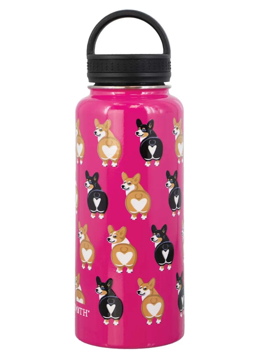 32 oz "Corgi Butt" Bottle - Loop Lid