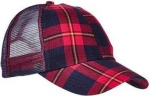 Adams VB101 Vibe Cap - Redark Navy Plaid