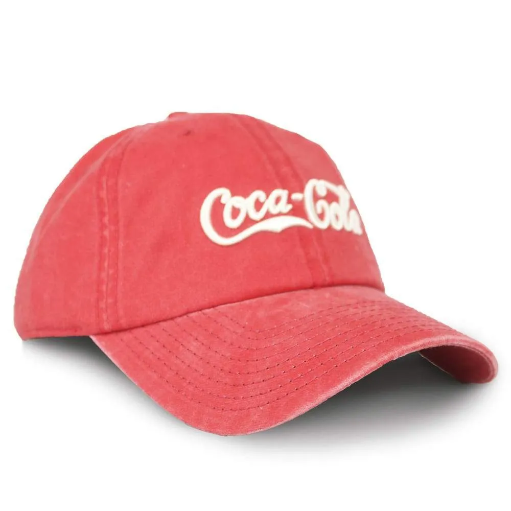 Stylish Curved Brim Coca-Cola Logo Cap by American Needle