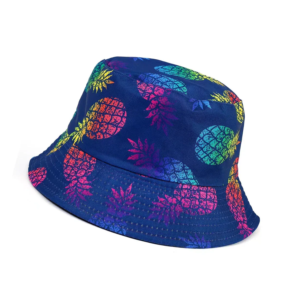 Animal Letter Print Panama Bucket Hat - Summer Sun Fisherman Hat for Women and Men