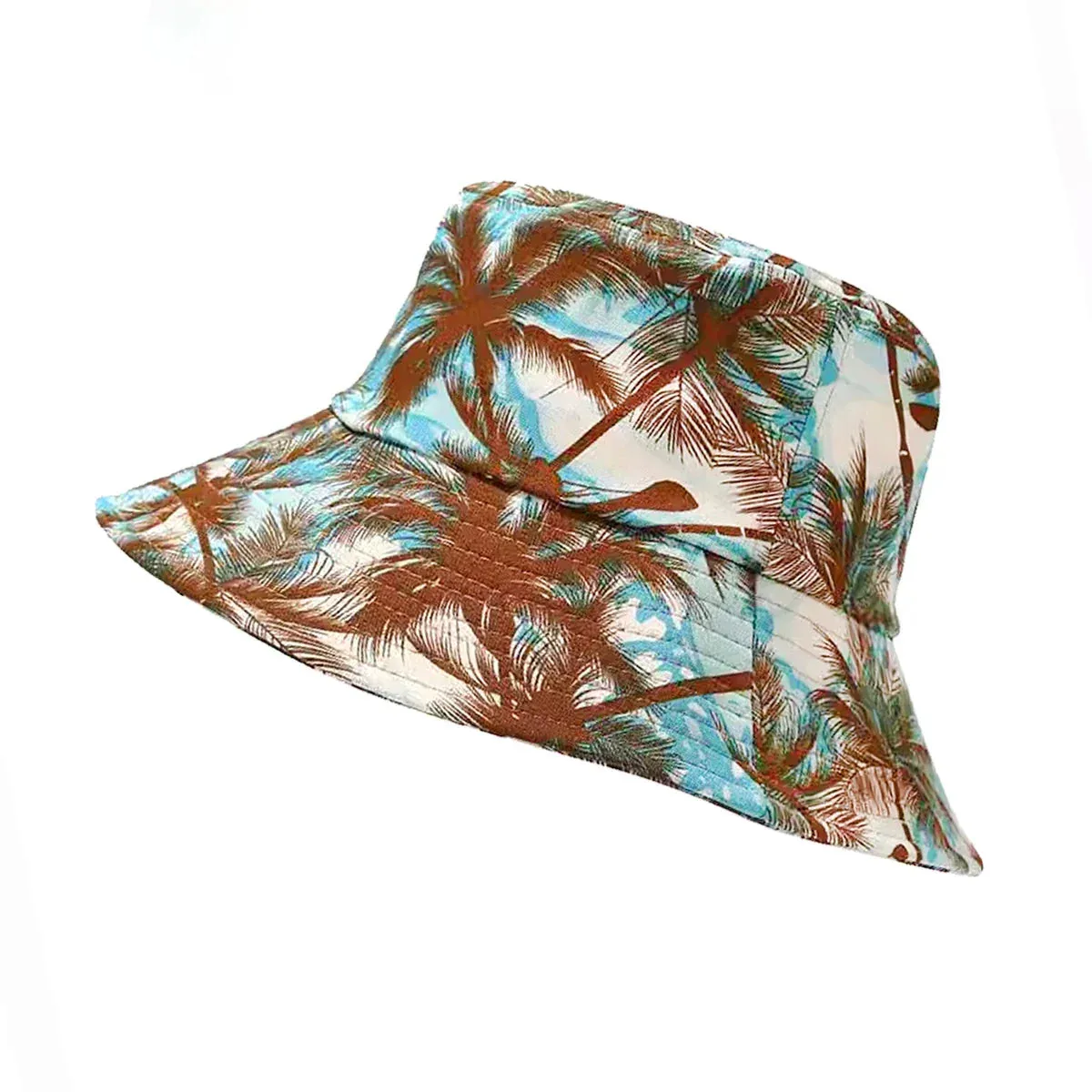 Animal Letter Print Panama Bucket Hat - Summer Sun Fisherman Hat for Women and Men