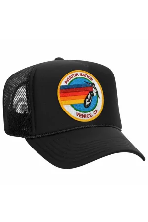 Vintage-Inspired Aviator Nation Trucker Hat - Stylish Unisex Cap