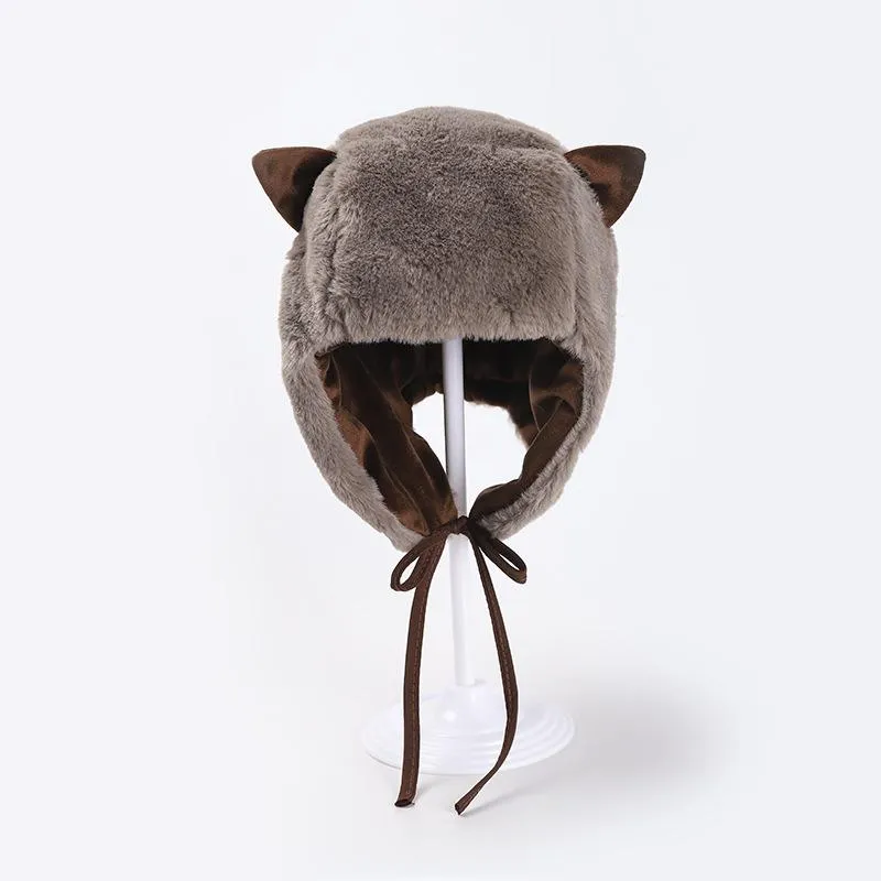 Baby Cute Cat Ears Warm Velvet Hat