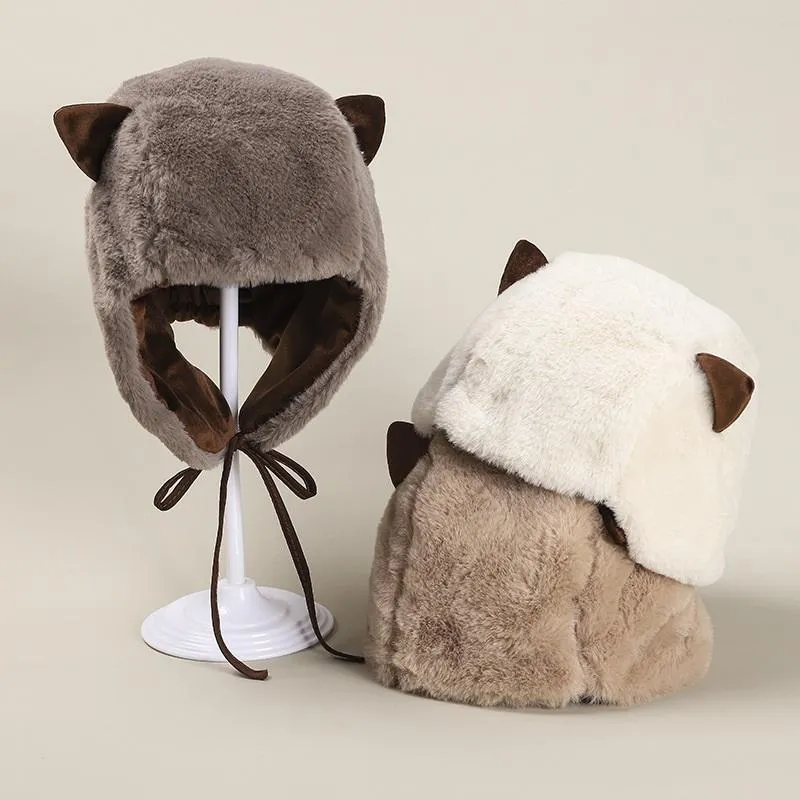 Baby Cute Cat Ears Warm Velvet Hat