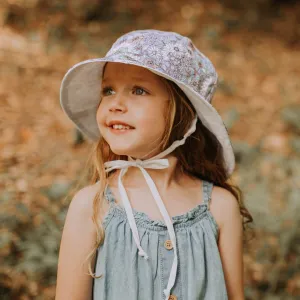 Bedhead Wanderer Girls Reversible Sun Hat - Prairie/Blanc