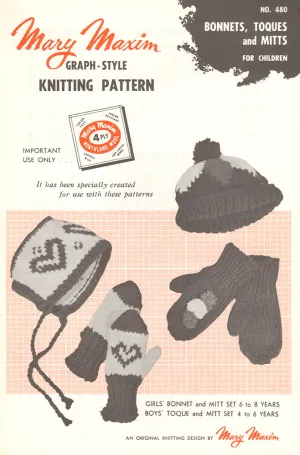 Bonnets, Toques and Mitts Pattern