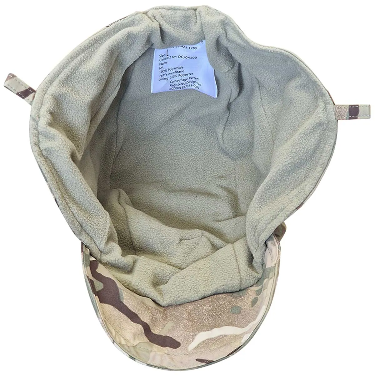 British Army Waterproof Cold Weather Cap No Chin Strap MTP - Grade 1