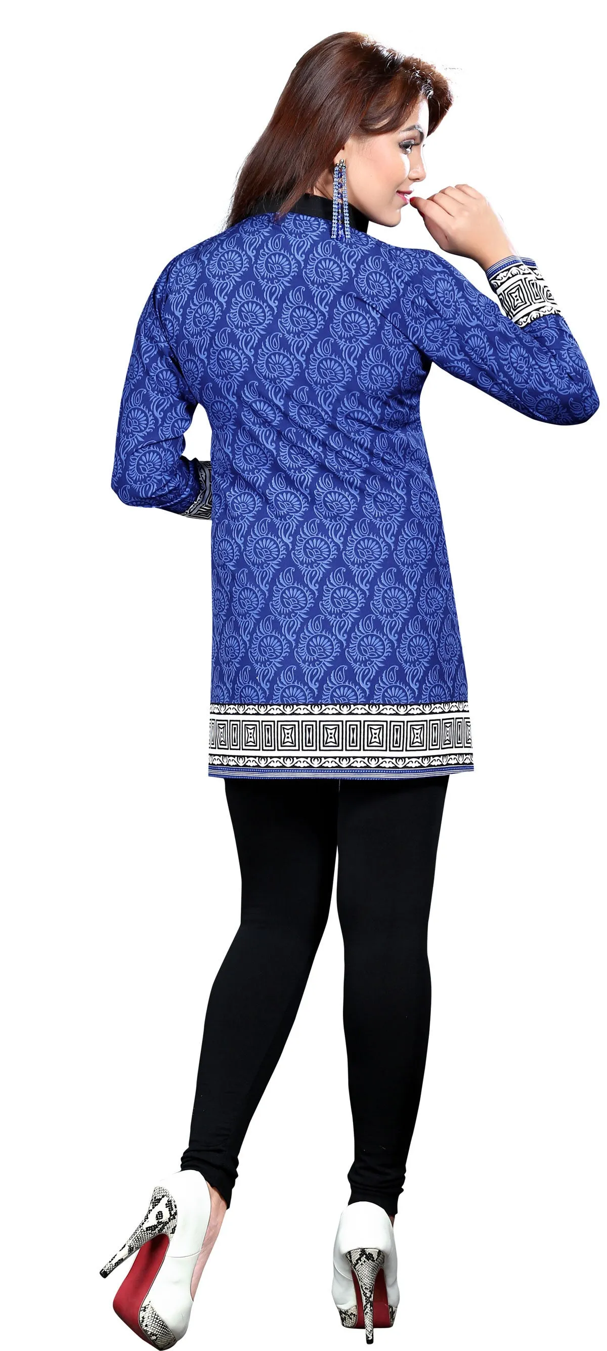 Elegant Blue India Kurta Online – Stylish Short Kurti for Women