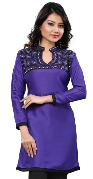 Elegant Blue Indian Kurti – Stylish Short Kurti for Women