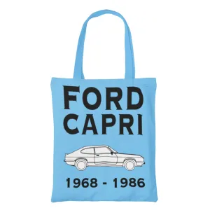 Ford Capri Classic Car Canvas Tote Bag