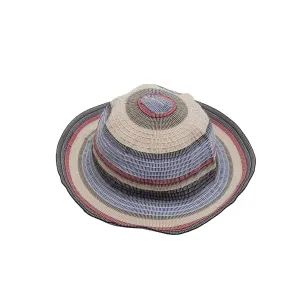 Grevi Striped Trilby Hat in Red/Blue