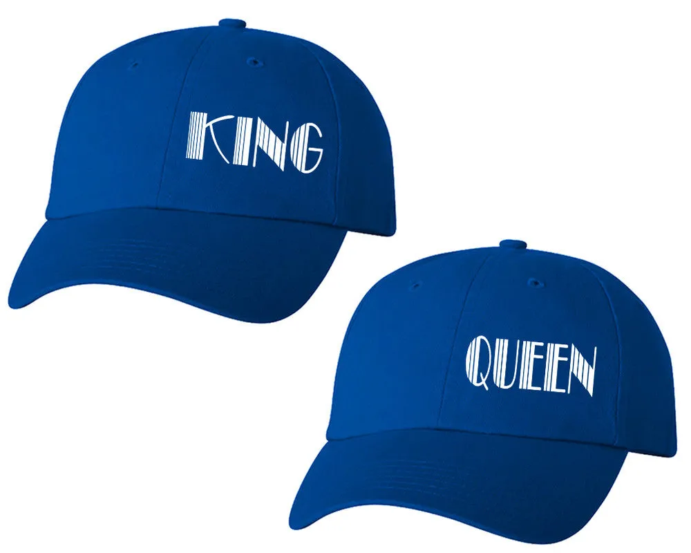 King Queen Couple Matching Baseball Caps, Matching Caps