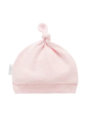 Knot Hat - Pale Pink Melange