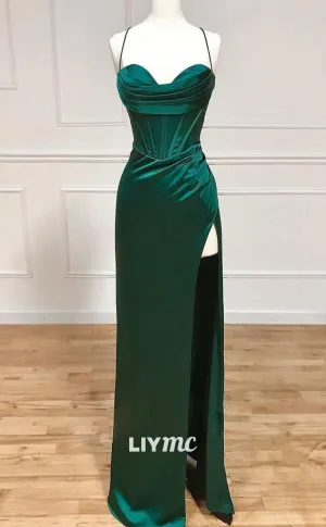 LP1912 - Mermaid Sweetheart Neck Green Long Prom Dress, Green Formal Evening Dress