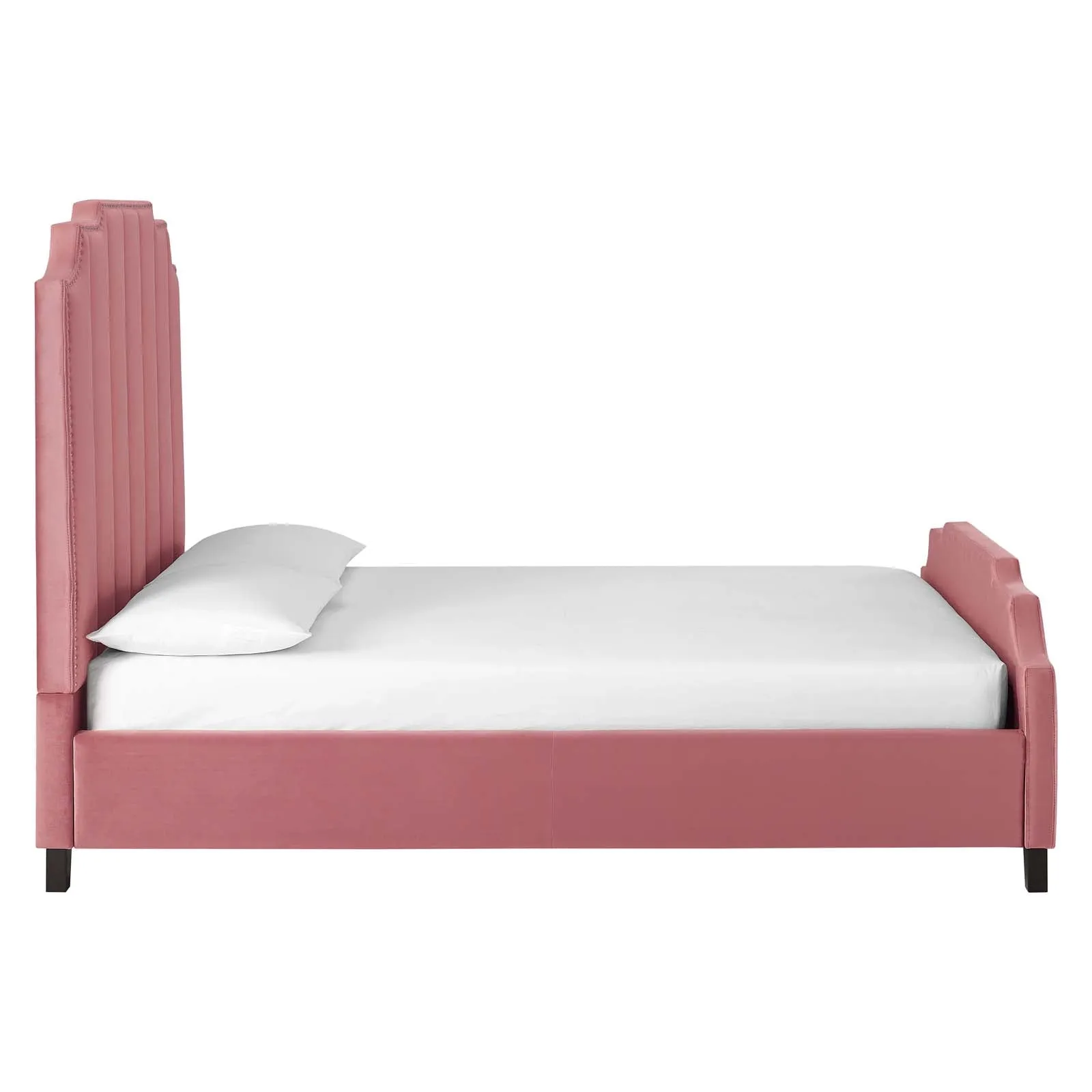 Lucille Performance Velvet Platform Bed