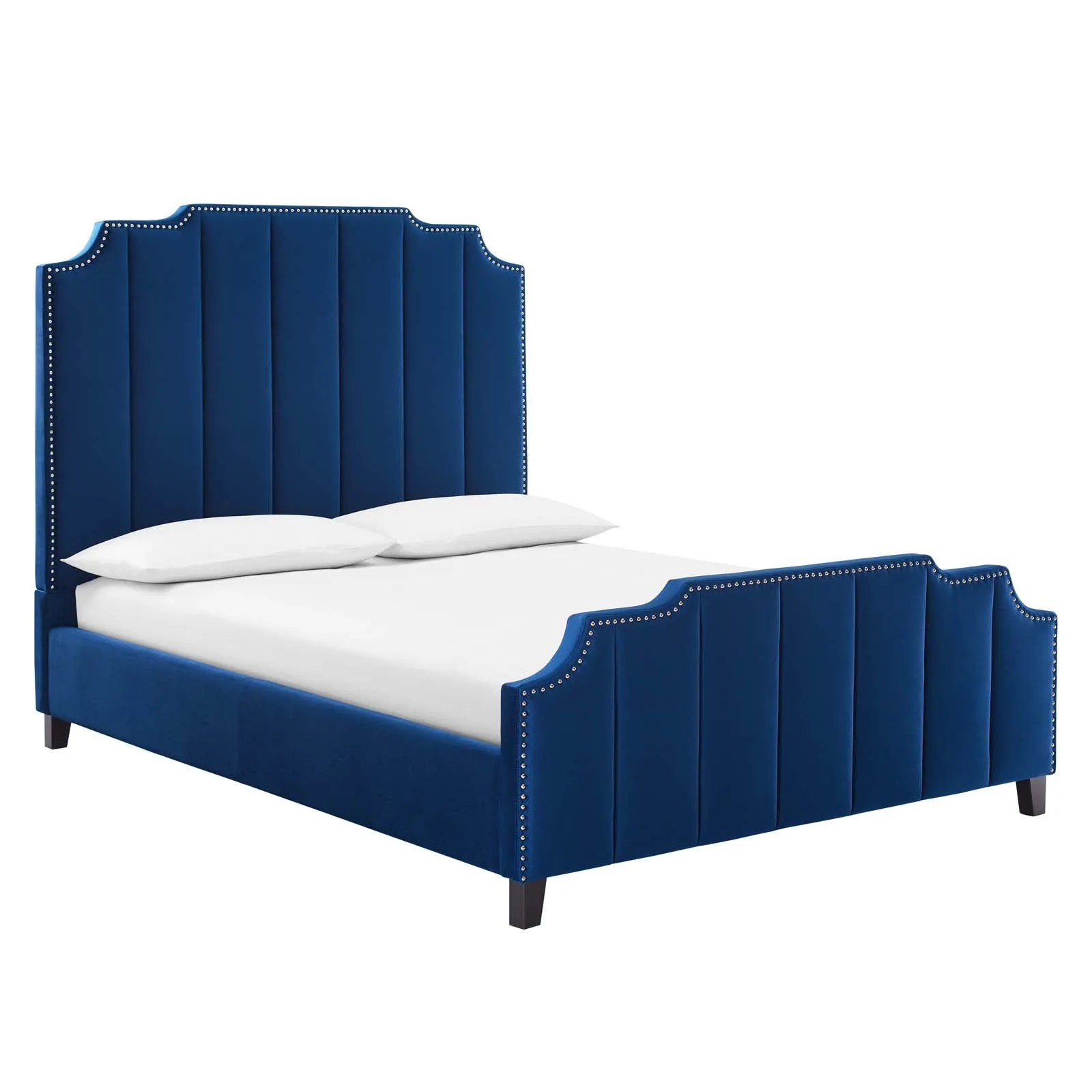 Lucille Performance Velvet Platform Bed