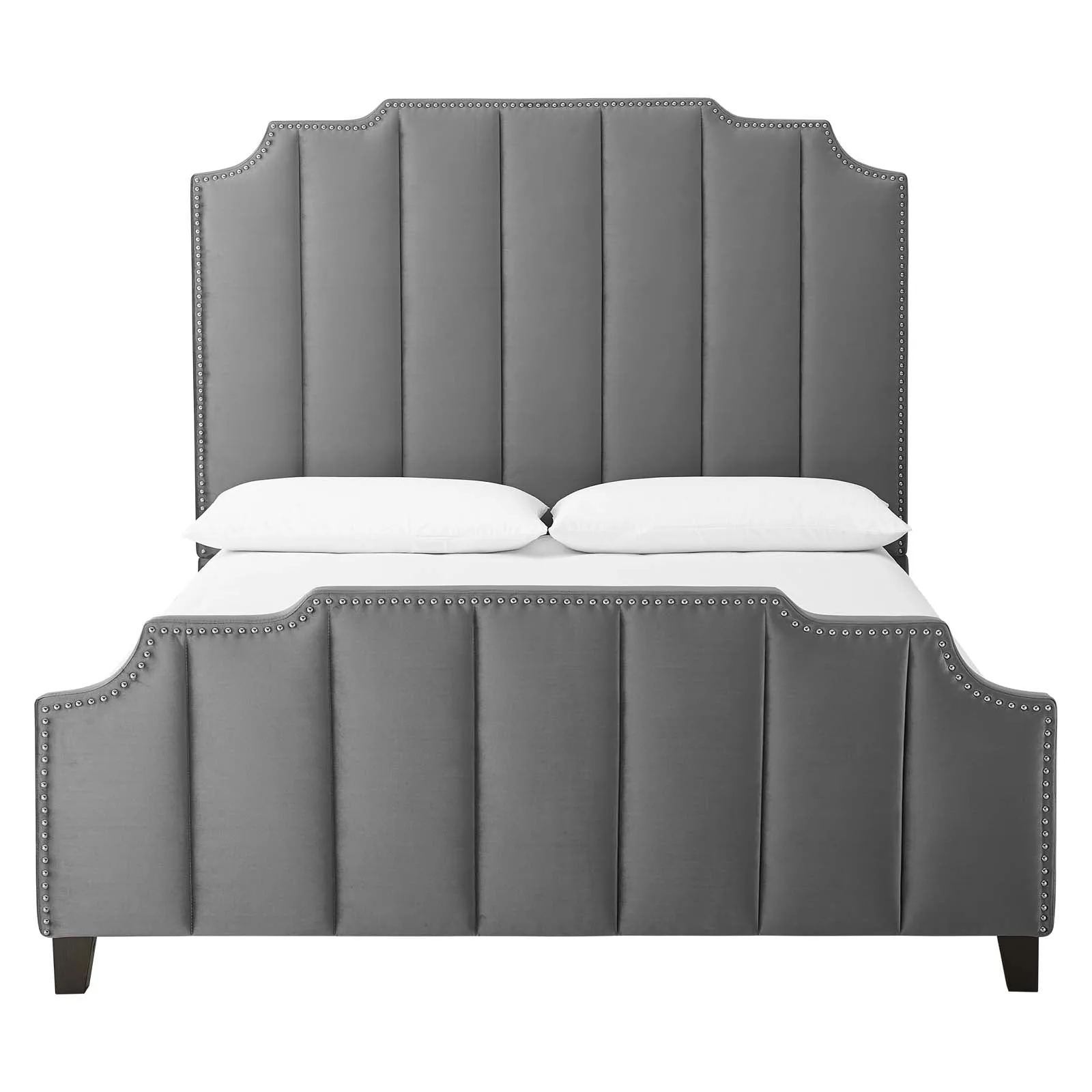 Lucille Performance Velvet Platform Bed