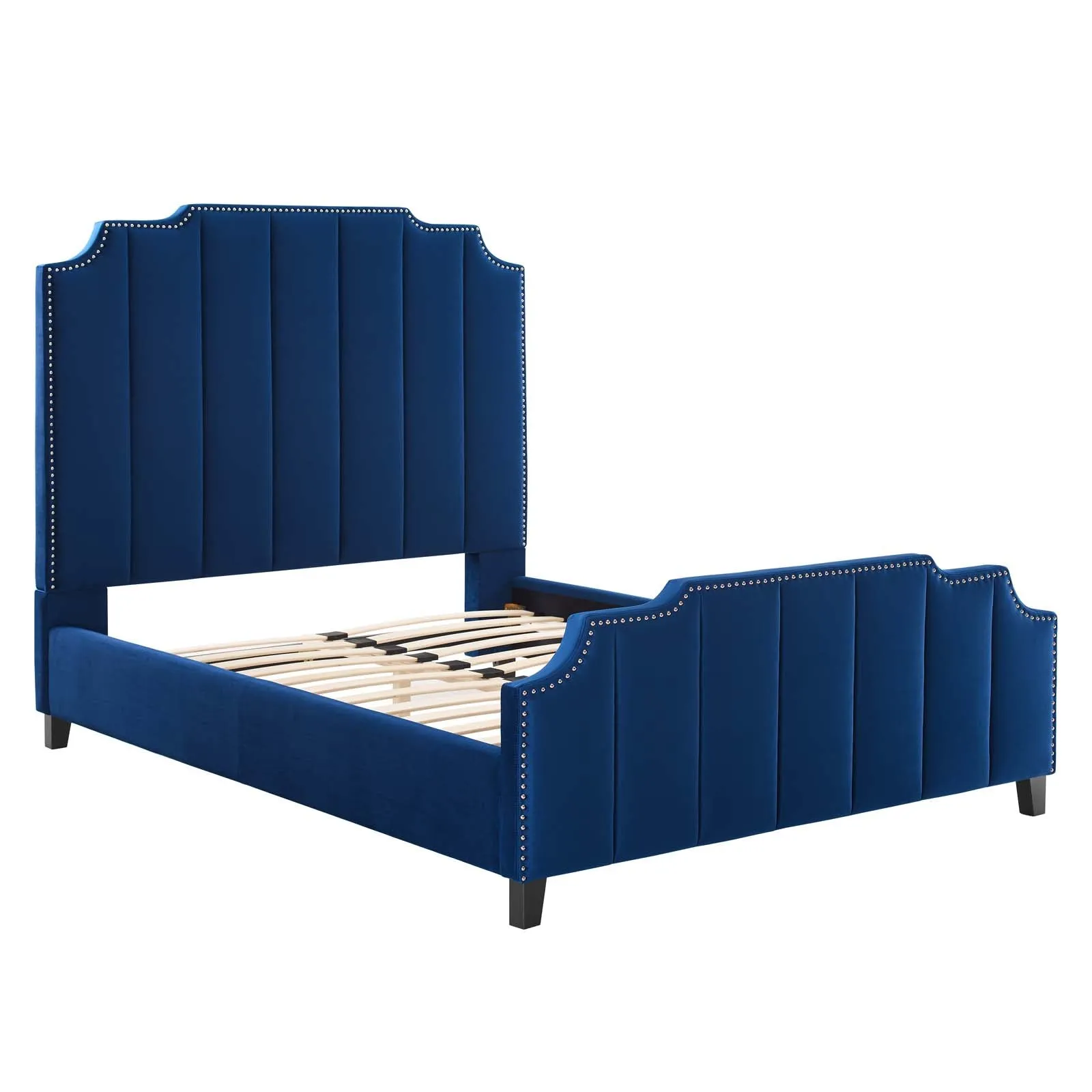 Lucille Performance Velvet Platform Bed