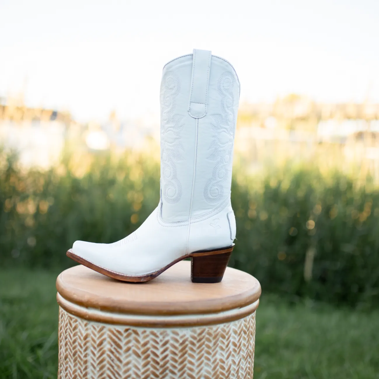 Mimi Western Cowboy Boot white