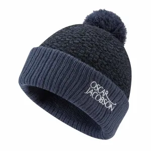 Oscar Jacobson Tammis Bobble Hat - China Blue Marl