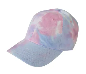 Rose Quartz Pastel Tie Dye Baseball Cap