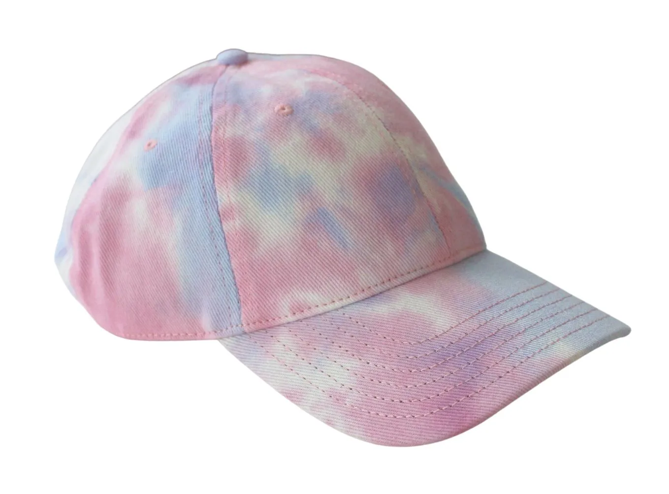 Rose Quartz Pastel Tie Dye Baseball Cap