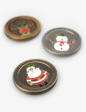 Royal Marines Limited Edition Christmas Spoof Coin Set - Unique Holiday Collectible