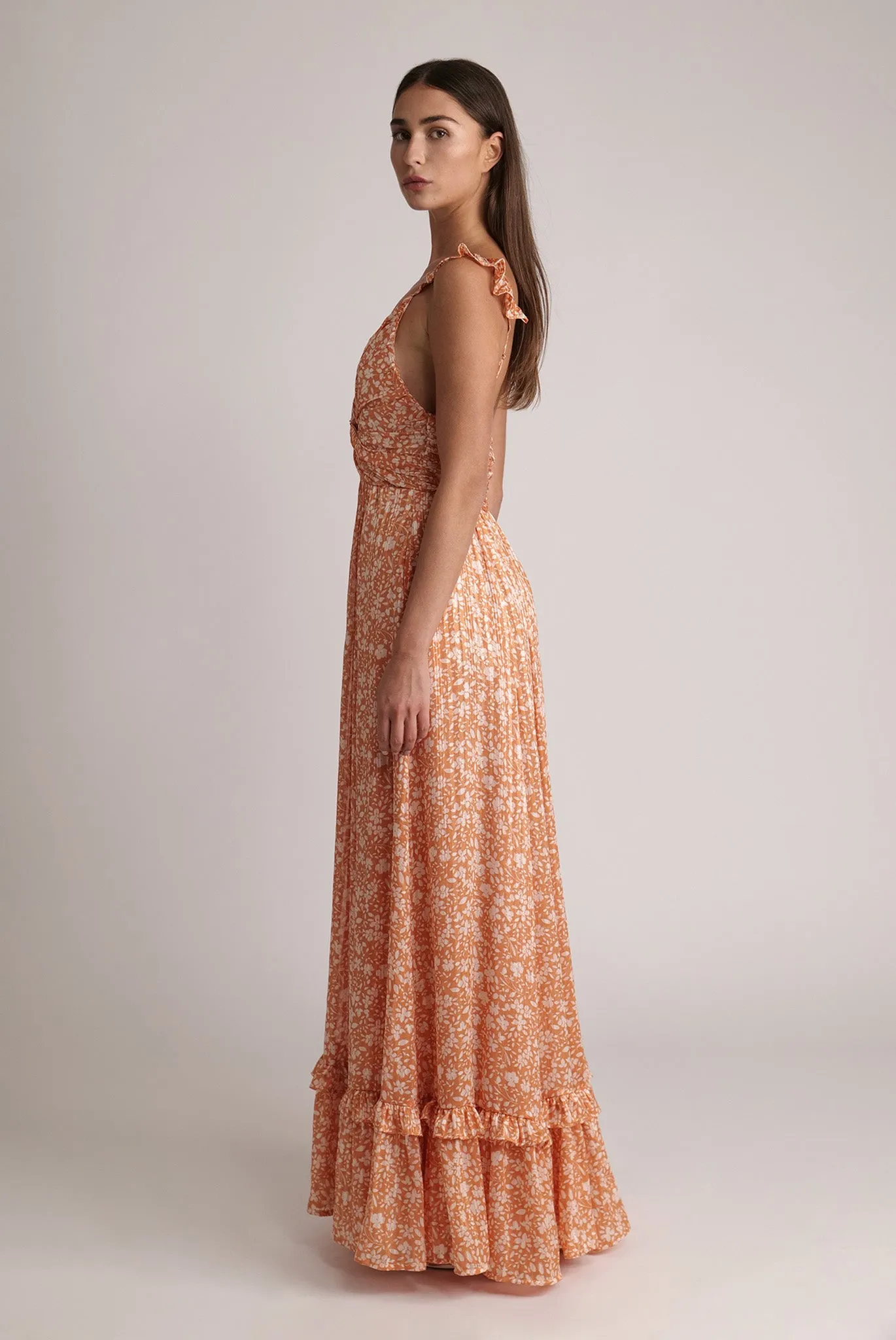 SABINA MUSAYEV Orit Dress - Tangerine Print