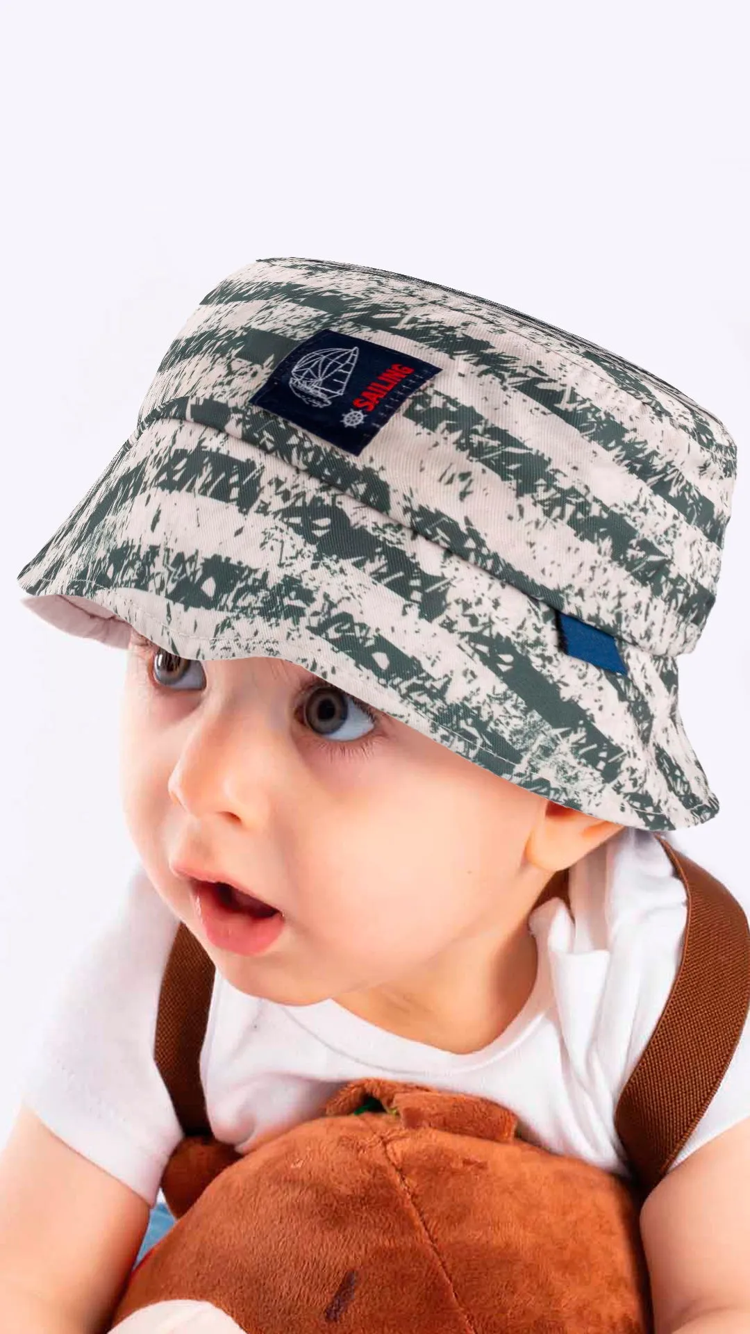 Sailing Tie-Dye -Kids Fedora Hat 4-8 Years