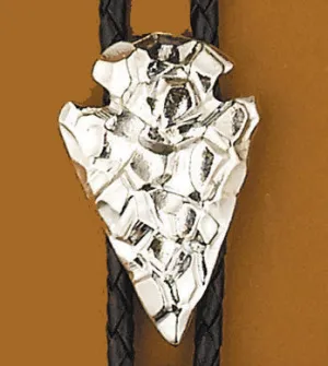 Silver Arrowhead Bolo Tie Made In The USA