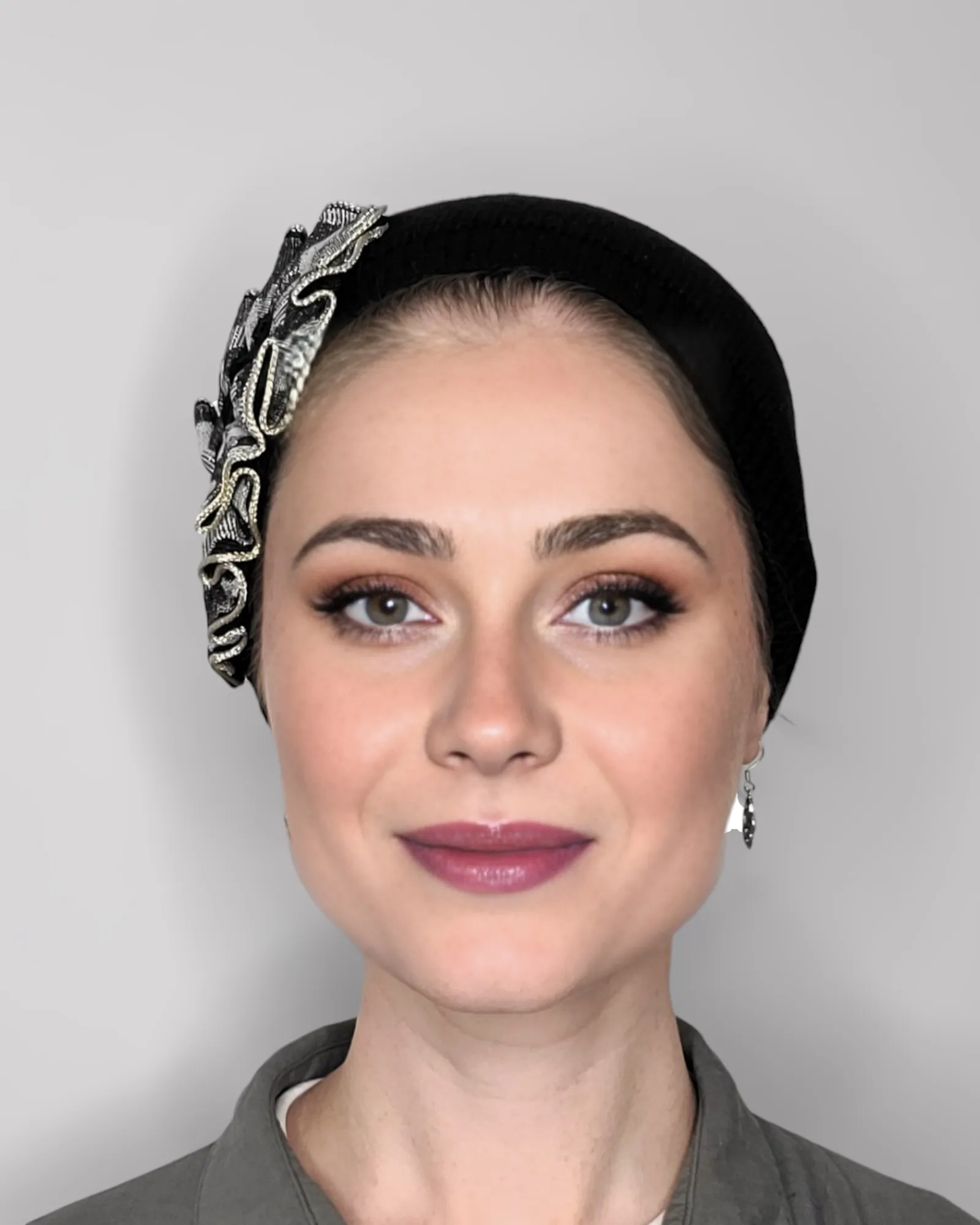 Standard Size Black French Beret