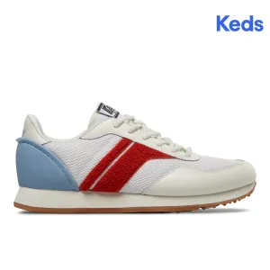 Womens' Renaissance Terry Sneaker White/Red (KC67222)