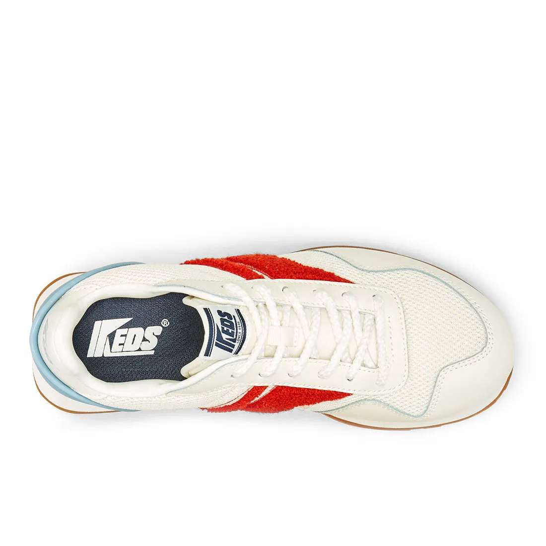 Womens' Renaissance Terry Sneaker White/Red (KC67222)